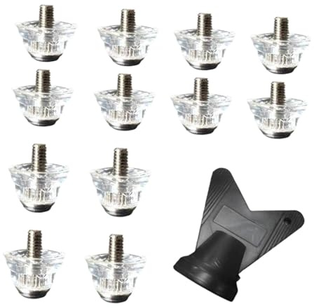 FytStycale 12x Scarpe Da Calcio di Ricambio per Allenamento Indoor E Outdoor, Universali, Antiscivolo, per Terreni Compatti, con Tacchetti, 13mm16mm