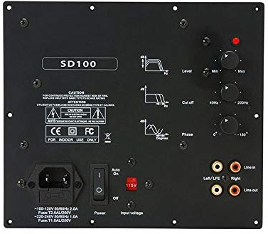Luxus Audio SD100 Infälld förstärkare för subwoofer 100 W @4 ohm