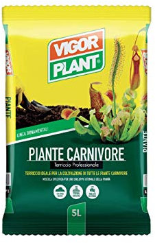 VIGORPLANT Terriccio per Piante Carnivore 5LT saracenia Dionea muscipula AMDGarden
