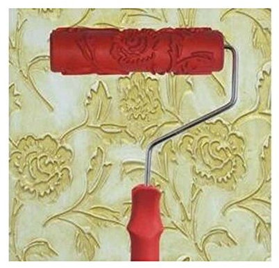 ORLOVA Strukturwalze, gemusterte Farbwalze, geprägte Farbwalze, Wandmalerei, Läufer, Wanddekoration, DIY-Werkzeug, Muster 4 (Farbe: Mehrfarbig)