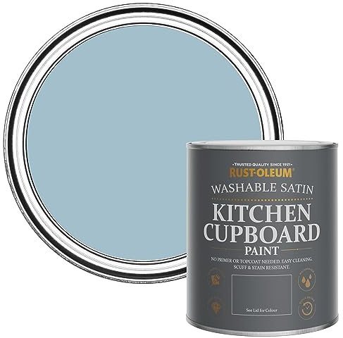 Rust-Oleum Blue Scrubbable Kitchen Cupboard Paint in Satin Finish - Nan's Best China 750ml