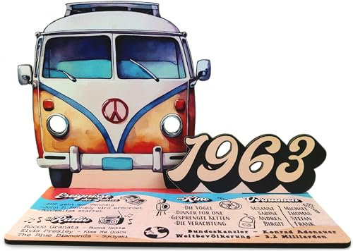 62 Geburtstag - Damals.. 1963 3D-Holzkarte | Geldgeschenke Geburtstag 62, Geschenk 62., 62 Geburtstag Männer & Frauen, 62. Geburtstag Geldgeschenk, Geburtstagskarte 62, 62 Geburtstag Deko