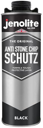 JENOLITE Protezione Antisasso | NERO | 1 Litro | Sigillante per Sottoscocca Auto | Protegge Soglie, Pannelli Inferiori e Telaio da Danni da Pietrisco | Protezione Antiruggine Anticorrosione
