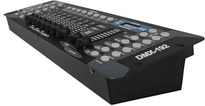 Controlador de DJ, Controlador DJWORLD 192 DMX for luz con cabezal móvil, controlador Dj de 192 canales for equipo de DJ DMX512, controlador Dsico(3000W)