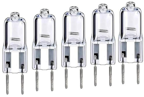BULBEAWICK 5 STÜCKE GY6.35 Double-Pin Base G6.35 Halogenlampe 12 Volt 12V-50W