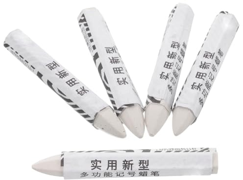 LALAFINA Crayón para Neumáticos 5 Piezas Blanco Resistente al Agua Herramientas de Reparación de Coches para Ruedas Clima