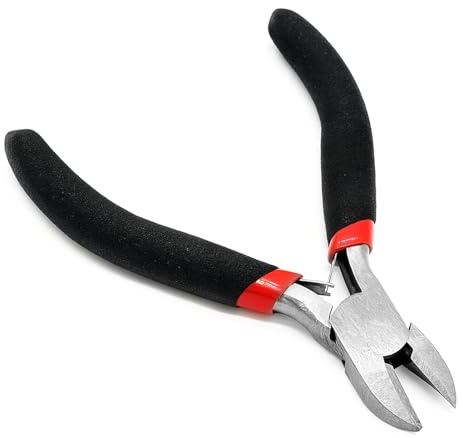 Wire Cutter, Precision Flush Cutters Ultra Sharp Side Cutter Clippers with Extended Flush Cutting Edge for Electrical Wire, Crafting, Jewelry Making, Soldering and Soft Wire Snips
