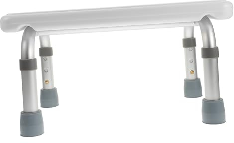 iplusmile Taburete de Baño Ajustable de Aluminio con Patas Antideslizantes Resistente hasta Ergonómico y Ligero para Personas Mayores y Ducha Segura Color Aleatorio Color Aleatorio