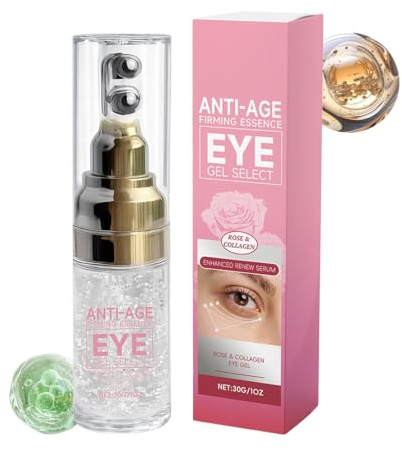 Gel Hidratante Para El Contorno De Ojos,Producto de Cuidado de la Piel Nutritivo con Aplicador Roller | Gel Natural Calmante Para Ojos,Para Mujeres Y Usuarias De Maquillaje, Para Viajes, Mañana, Noche