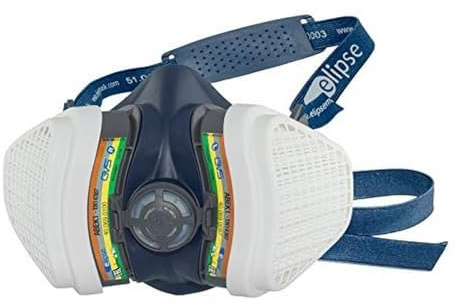 GVS SPR488 Elipse Maske mit austauschbaren ABEK1 Filtern für Mehrere Gase und Dampf, M/L