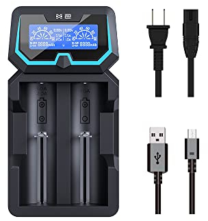 XTAR New X2 akku ladegerät geschütztes 20700 21700 batterieladegerät LCD-Bildschirm 2A akku schnellladegerät AC DC Hafen 2-Fach 18650 Ladegerät mit Wandladegerät f 3.6V 3.7V 14500 16340 1.2V AAA C D