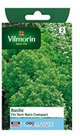 Vilmorin - Sachet graines Basilic fin vert nain compact
