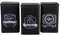 MIK funshopping Set Retro Metall-Dose Blechdose Coffee, Tea & Sugar - Kaffeedose, Teedose, Zuckerdose mit Deckel (3-teilig Vintage Design schwarz-weiß)
