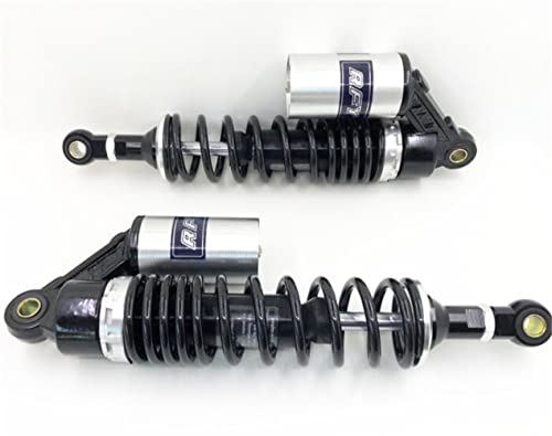 Hegeiisy 320mm 12.5 pollice 7mm Molla Universale Moto Ammortizzatori Posteriore Sospensione ATV Quad Scooter Dirt Bike Per CBR600 CBR400 CB500 YZF XC EXC XCF Argento Nero
