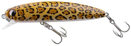 FishingLady | Sinkende Wobbler (Kunstköder) 80mm / 13 GR besonders fängig fürs Raubfisch Angeln auf Zander/Hecht/Barsch/Forelle (Weiss-Braun-Leopard)