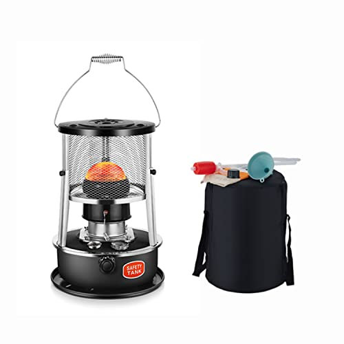 AEMIN Estufa Camping, Estufa De Calentador De Queroseno Portatil, 4.5L Estufa De Queroseno ，For Calentador Queroseno Invernadero(Color :Schwarz/Blau) (Color : Blue-A)