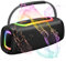 Portable Bluetooth Speaker with 24W Stereo Sound, BassUp, BT5.3, 24-Hour Playtime, IP6 Waterproof Wireless Pairing Speaker with Built-In Mic, RGB Multi-Color Rhythm Lights for Outdoor/Party/Gifts