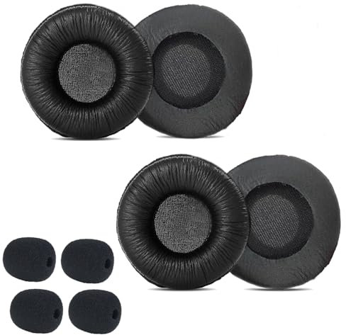 Ersatz Ohrpolster für Plantronics Headset, 50mm Ohrpolster kompatibel mit Plantronics Blackwire C320 3210 3220 3320 HW251N HW261N HW510 HW520 Jabra Biz 2300 Pro 920 9450 GN 2000 9125 (4 Stück)