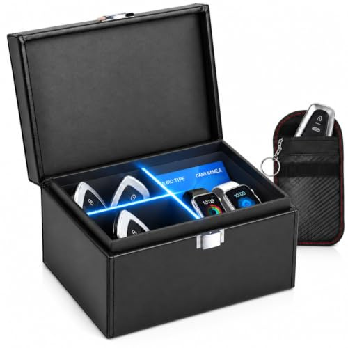 Keyless Go skydd bilnyckel, faraday box, RFID-blockerare bilnyckel