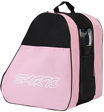 Amagogo Sac à Chaussures de Patinage Respirant Grande capacité Enfants Patins à Roues alignées Sac Patins à roulettes Sac, Rose