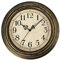 Plumeet Extra Große Wanduhr Klassisch 40.6cm, Ruhige Retro Wanduhr ohne Tickgeräusche für Wohnzimmer - Schlafzimmer - Batteriebetrieben (Arabische Ziffern)