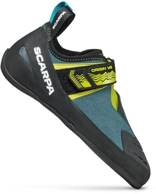 Scarpa Origin VS klättersko, blå, EU, 991 Petrol lime, 45.5 EU