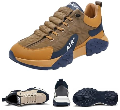 Chaussures sport basses orthopédiques confortables, larges et neutres pour homme, étanches, Air AIP, pour la marche, le tennis, courir