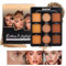 Katiluxiya 9 Colori Contour Highlight Kit Contour Palette medio-scuro polvere di contorno di trucco, colori opachi altamente pigmentati per contouring e Evidenziamento Face Palette Trucco (9, Colors)