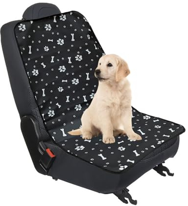 Fayemint Housse Siège D'auto Avant de Chien, Imperméable Housse Siège Chien, Housse de Siège pour Chien, Applicable Toute L'année, pour Tous Types de Véhicules (Noir)