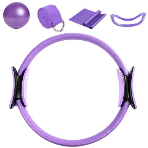 Nybhyjka Anillo de Pilates 5X Kit para Entrenamientos en Casa con Ring Fit y Bola - Combinación de Fitness y Beckenbodentrainer