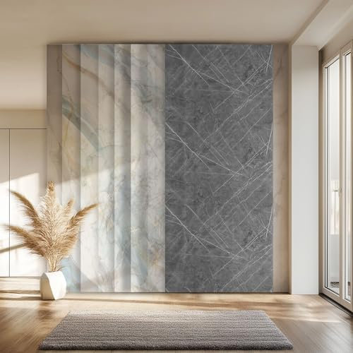 HEXIM Wandpaneele XXL Granit-/ Marmoroptik 280x122cm robuste Wandverkleidung aus Kunststoff - Wanddeko Wohnzimmer Hintergrundwand TV (1 Paneel / 3,42 m² Modell - 8146)