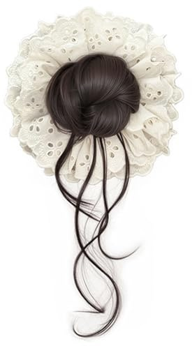 Estensioni per capelli da donna, in pizzo per capelli, per feste, appuntamenti, banchetti, matrimoni, eventi casuali