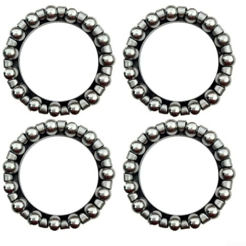 Zilimontt Electric Steering Bearing Set – 4-Piece Steel Ball Bearings for E-For Bike Headset, 40x27 mm (1.57x1.06 in), Compatible with Electric For Bike Forks and