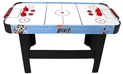 Table de Air-Hockey avec Système D'air Pulsé, Bleu/Noir