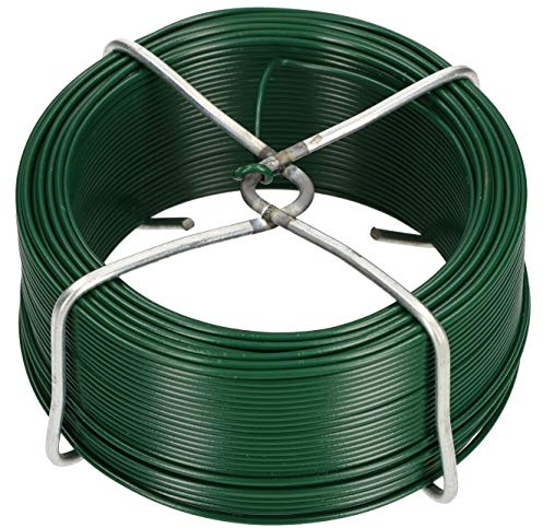 Filo da Giardino Ø 1,4 mm 50 m Rivestimento in PVC Filo per Legare le Piante per Lavori Fai da Te Verde