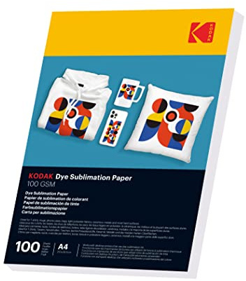 KODAK Dye Sublimation Lot de 100 feuilles de papier A4 100 g
