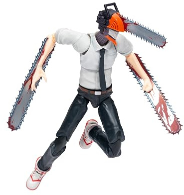 Total Anime Chainsaw Man - 6.5-Inch Figure with Alternate Head and Arms plus Swappable Mouthpiece
