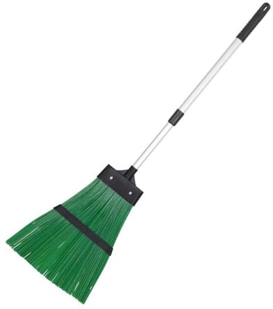My Garden Broom 126 cm Extendable Outdoor Brush Telescopic Broom Heavy Duty Stiff Brush for Outdoor Sweeping – Patio Brooms with Rust Resistant Pole & Firm Grip Handle