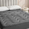 EHEYCIGA Gel Topper 90x200cm, Matratzentopper 90x200cm Memory Foam, Matratzen Topper mit extra tiefem Tasche, Dunkelgrau