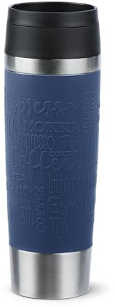TEFAL Travel Mug Classic N2022110 Reisebecher, 500 ml, blau, Edelstahl