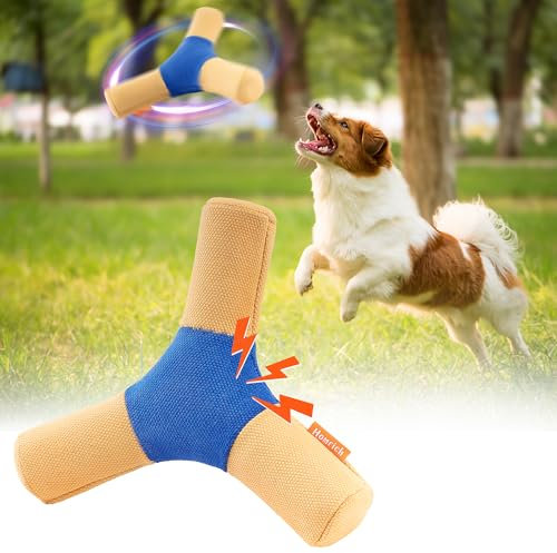 Frisbee Hund, Hundefrisbee Quietschspielzeug, Interaktives Hundespielzeug Unzerstörbar für Hundesport, Wurfspielzeug Hund für Target Hundetraining