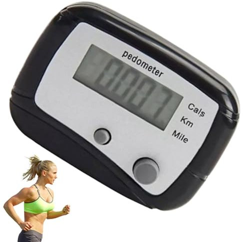 Accurate Step Counter | Walking Pedometer | Simple Step Counter Walking | Portable Walking Distance Miles/Km Pedometer | Multifunctional With Clip For Outdoor Sports, Daily, Fitness