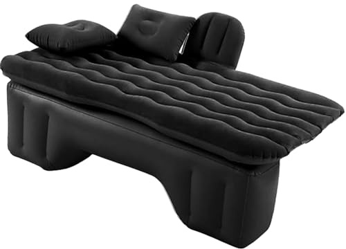 LUCKY KVW Car Air Mattress for Back Seat & Half Trunk, Thickened Inflatable Camping Bed with Two Air Pillow and Electric Car Air Pump, Multi-Scene Use and Road Trip