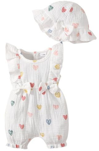 UUAISSO Neonata Vestiti Manica Lunga Volant Tuta Bowknot Pagliaccetto Infantile Ragazze Autunno Inverno Abiti Senza maniche bianco 0-3 mesi