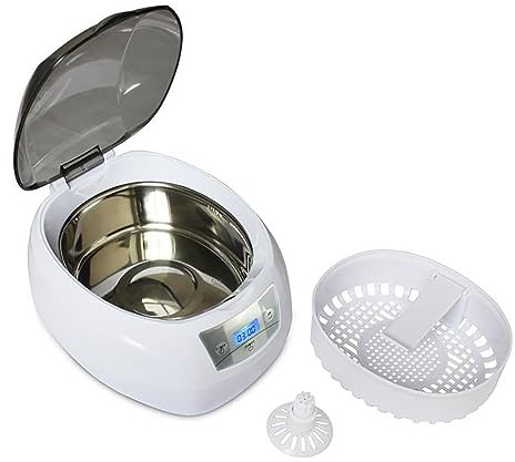 Limpiador ultrasónico digital, máquina de limpieza por ultrasonidos, herramientas de limpieza doméstica, baño ultrasónico profesional, lavadora para gafas, relojes, chupetes, dentaduras postizas, fr