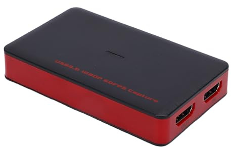 Denash Scheda di Acquisizione Video con Interfaccia Multimediale HD 4K, USB 3.2 Gen1 Plug Play 1080p per la Registrazione di Giochi in Streaming, con Ingresso Microfono per