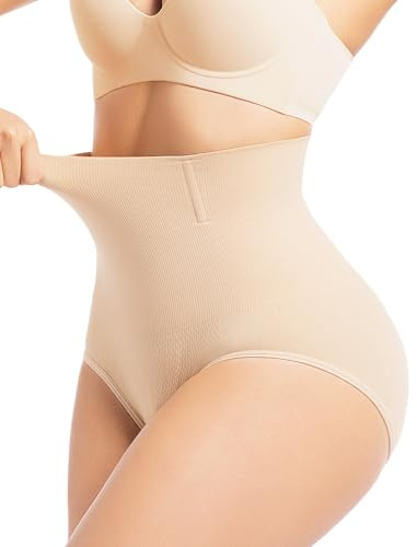 SHAPEMAX Shapewear for Women Tummy Control Knickers Body Shaper Pants High Waisted Comfort Butt Lifter Slimming Seamless Underwear