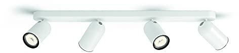 Philips myLiving 5058431pn GU10 Weiß Punkt – Punkt-Licht (weiß, Metall, GU10, 4 Bulb (S), 10 W, 8,2 mm)