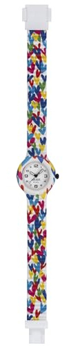 HIP HOP, Collezione Kids Fun, Orologio Bambina, con Cinturino in Silicone Intercambiabile, Pratica Chiusura, Cassa 28 mm, Movimento al Quarzo, Resistente all'Acqua, Lunghezza Regolabile
