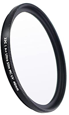 JJC 46mm UV Filter Ultra Slim Multi-Coated Ultraviolet Protection Lens Filter for Nikon Olympus Sigma Lens with 46mm Thread